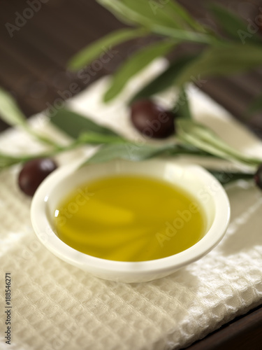 still life of olive oil