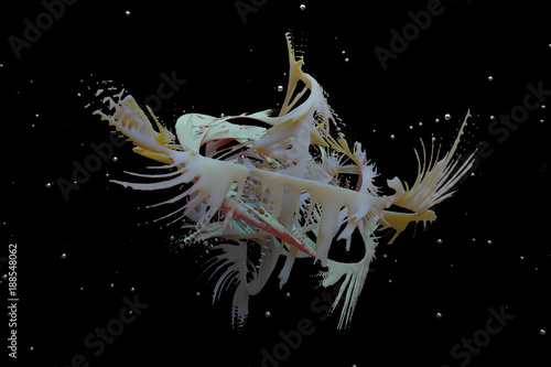 Photography 3d abstract renders organic shape