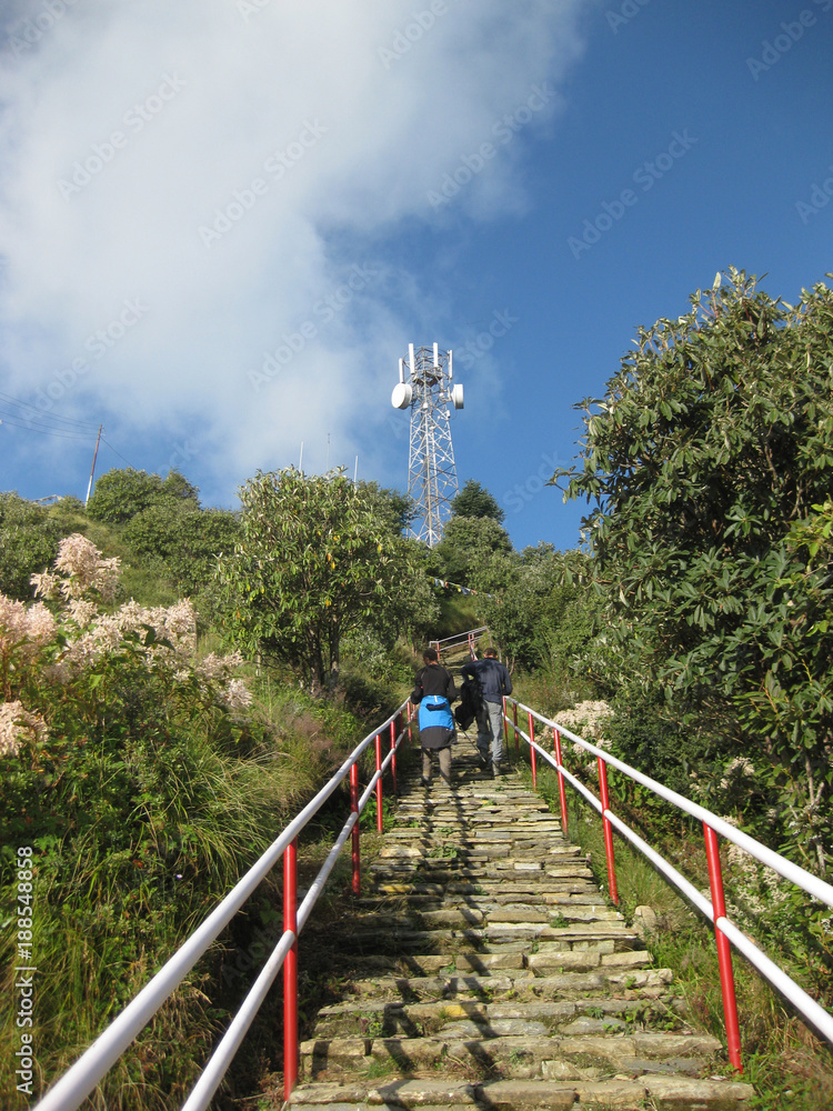 Φωτογραφία Stairs to Poon Hill - one of the most visited Himalayan view points in Nepal, An