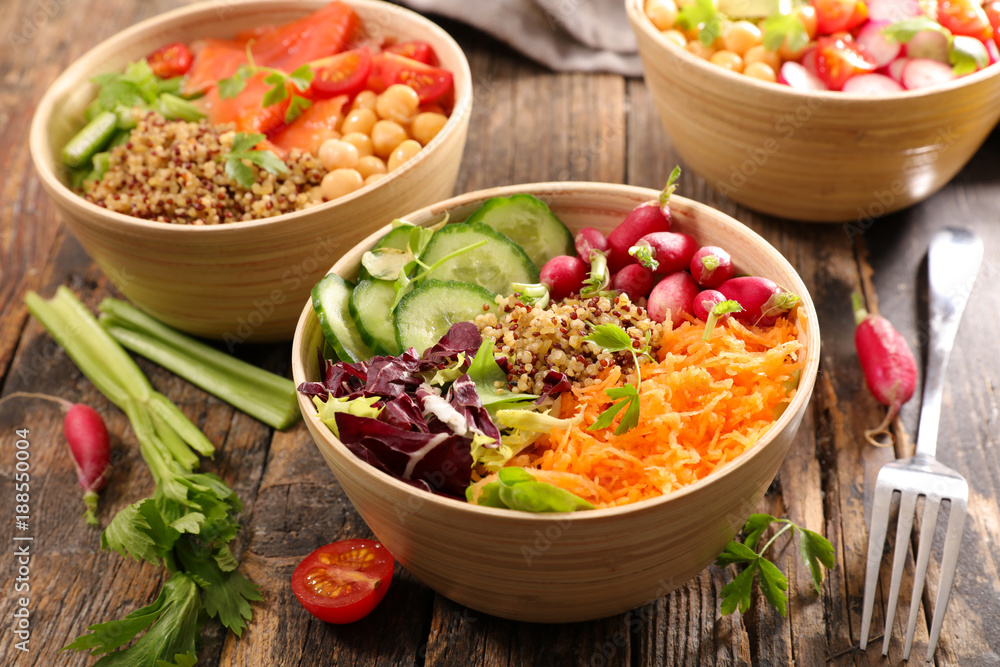 different sort of vegetarian salad different sort of vegetarian salad