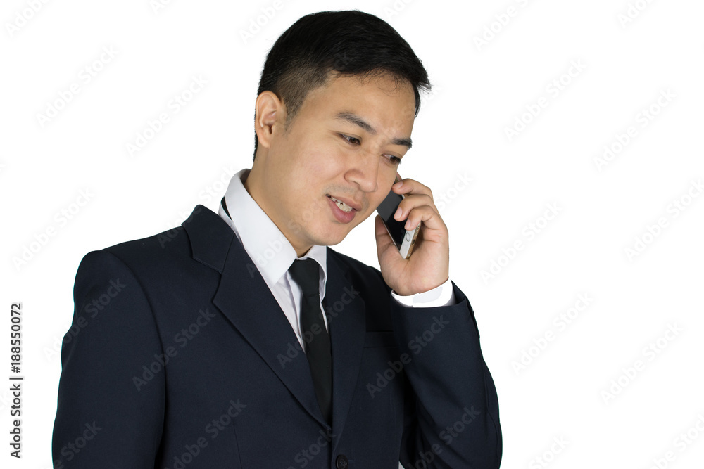 Businessman talking on the cellphone Businessman talking on the cellphone