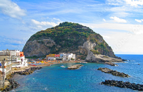 view of Sant'Angelo in Ischia island, region Campania in Italy