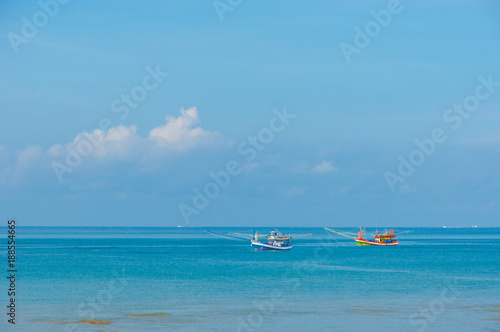 Fototapeta Naklejka Na Ścianę i Meble -  Fishing boats Koh Lanta Thailand