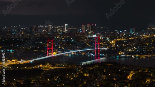 Wallpaper Mural Istanbul Bosphorus Bridge - Time Lapse Torontodigital.ca