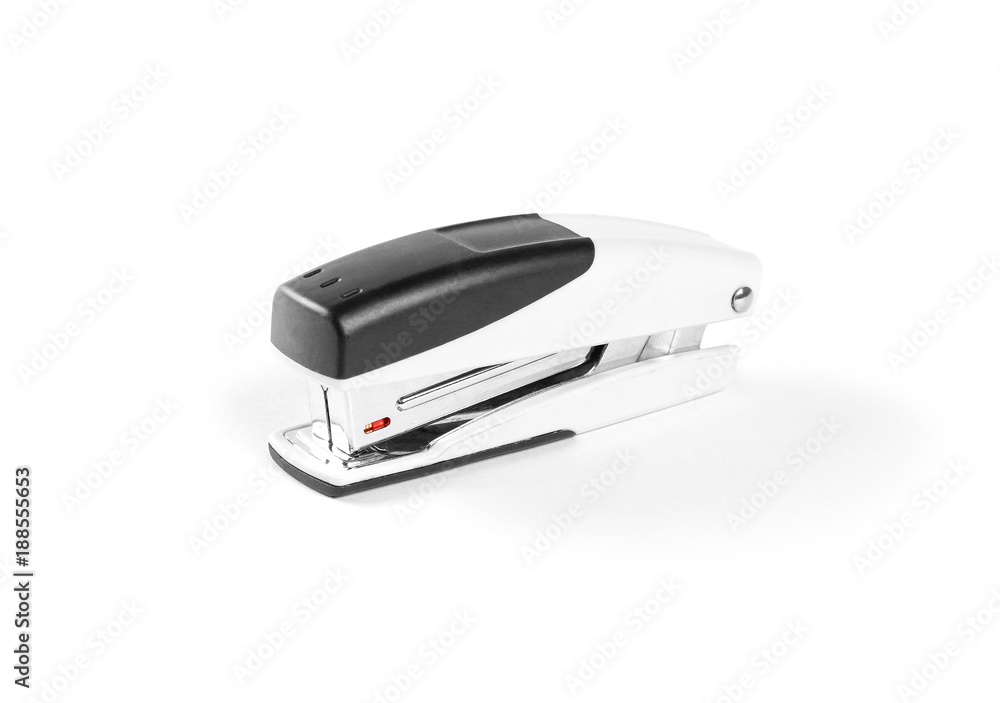 Stapler for paper on white background. Closeup Stapler for paper on white background. Closeup