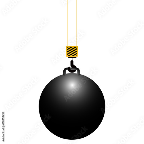 Isolated wrecking ball