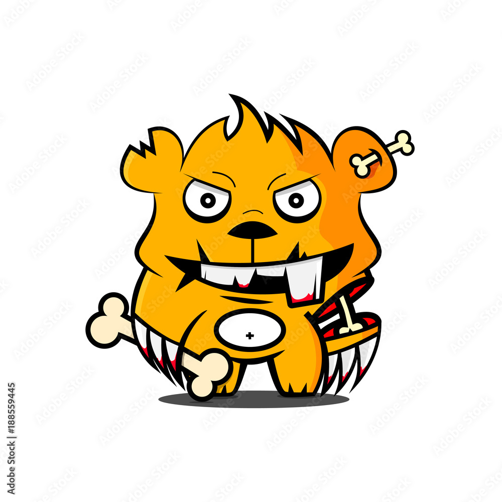 Character brave bear Character brave bear