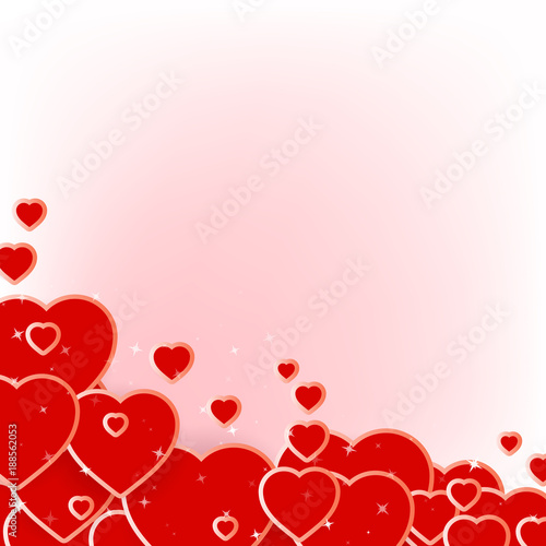Happy Valentine's Day Romantic Greeting Card. Vector, illustration eps10 © Design Lady