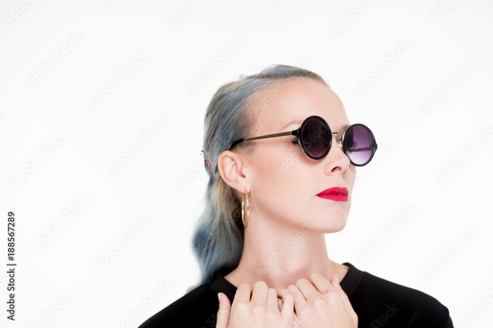 Silver Hair Fashion Model Silver Hair Fashion Model