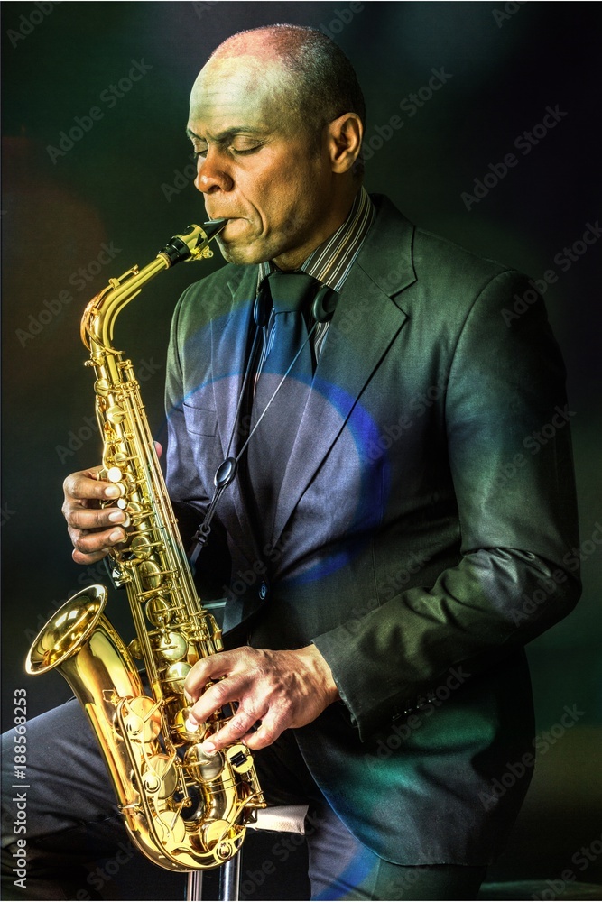 Naklejka premium Saxophone.