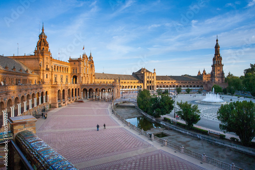 Seville, Andalusia, Spain - Plaza of Spain in Seville