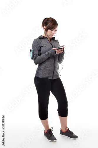 fitness woman listening to music © jayfish