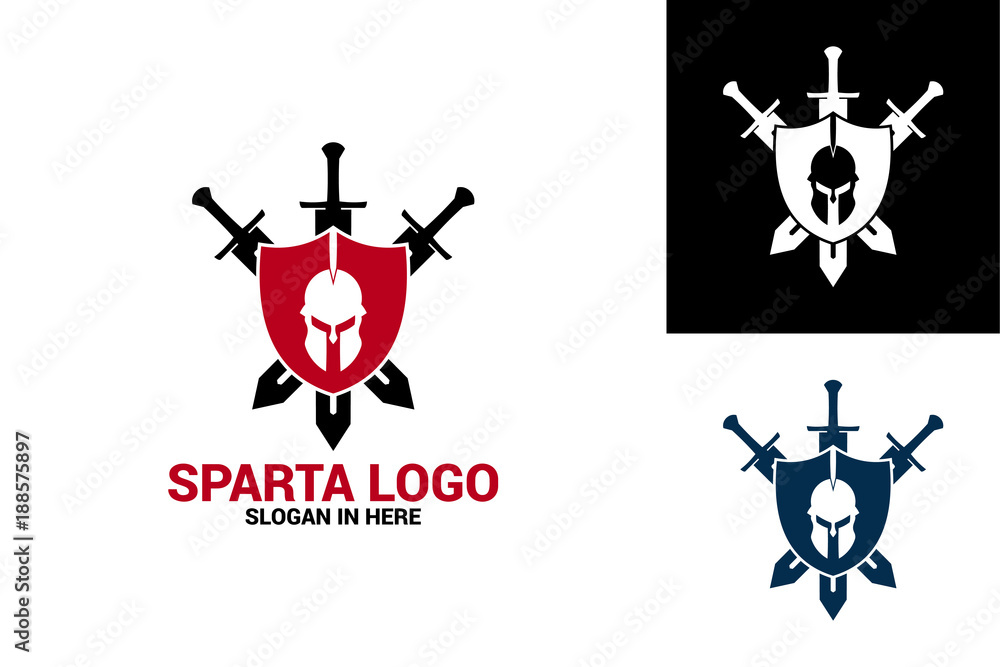 Spartan Warrior Logo Template Design Vector, Emblem, Design Concept, Creative Symbol, Icon Spartan Warrior Logo Template Design Vector, Emblem, Design Concept, Creative Symbol, Icon