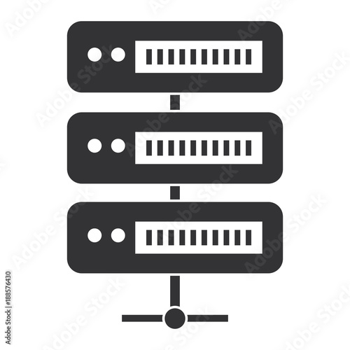 data server computer icon vector illustration design