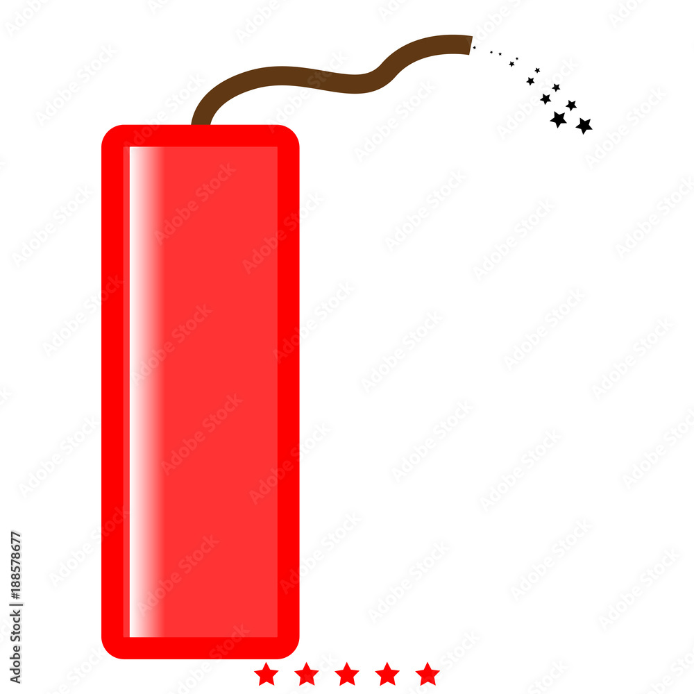 Dynamite icon Illustration color fill style Dynamite icon Illustration color fill style