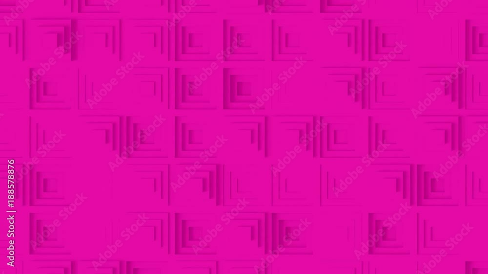 Abstract Pyramid Pattern Loop 1E: pink clean minimal square step pyramid grid pattern, random in out waving motion background canvas in pink magenta lilac mauve lavender. Seamless loop 4K UHD FullHD. Abstract Pyramid Pattern Loop 1E: pink clean minimal square step pyramid grid pattern, random in out waving motion background canvas in pink magenta lilac mauve lavender. Seamless loop 4K UHD FullHD.