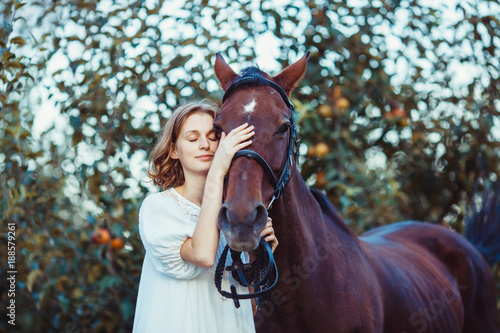 Woman and horse