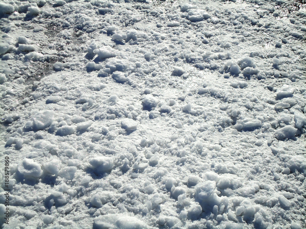 Snow in Iceland