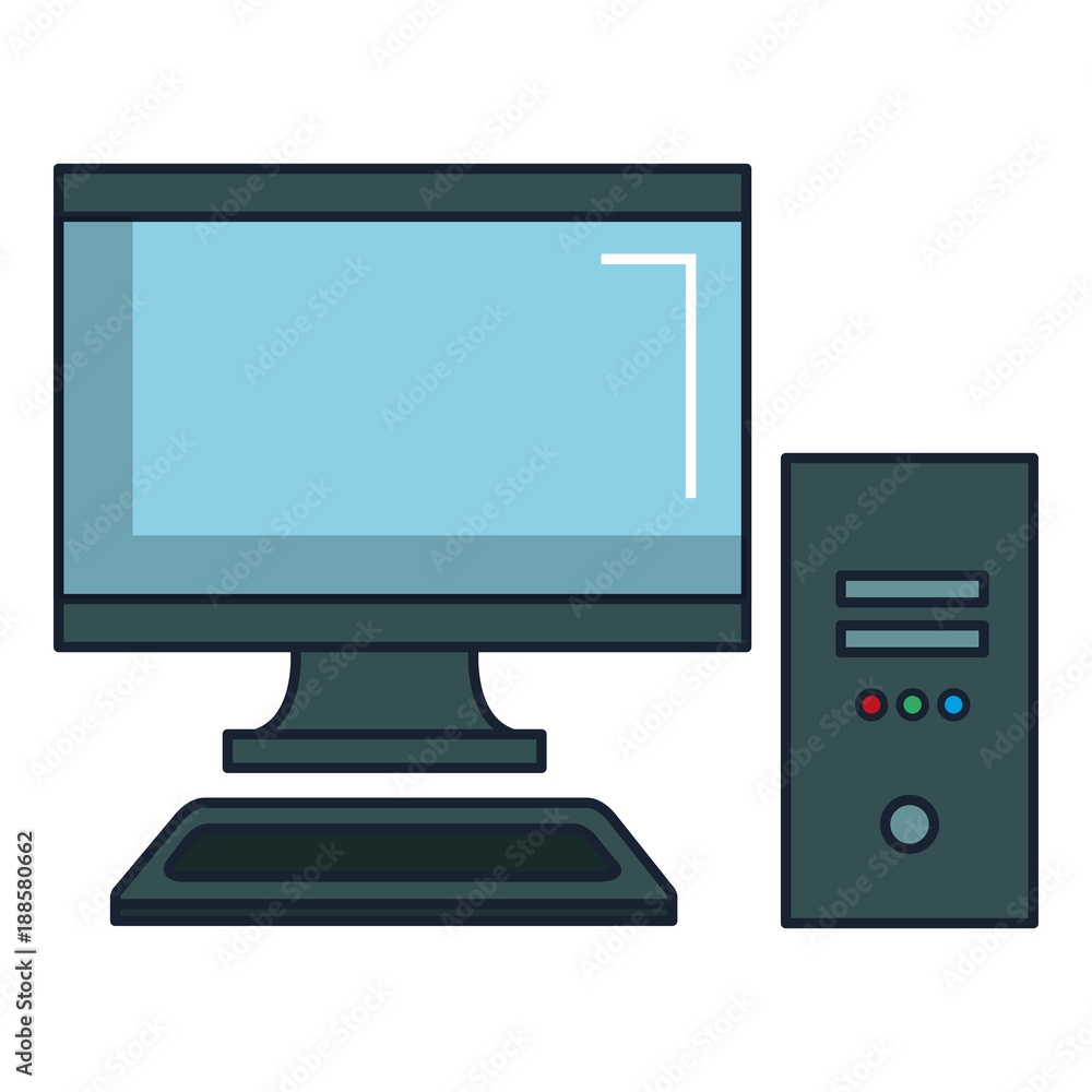 computer desktop isolated icon vector illustration design computer desktop isolated icon vector illustration design