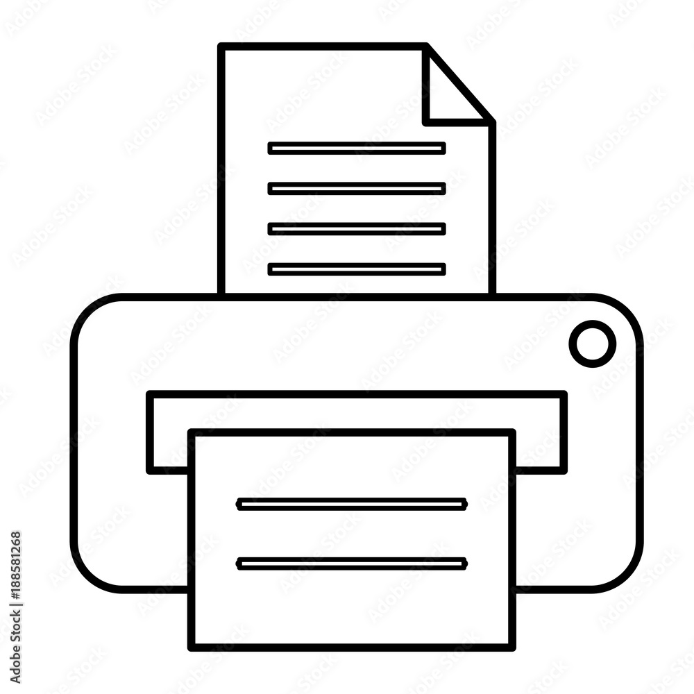 printer hardware isolated icon vector illustration design printer hardware isolated icon vector illustration design