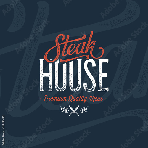 Steak house blue