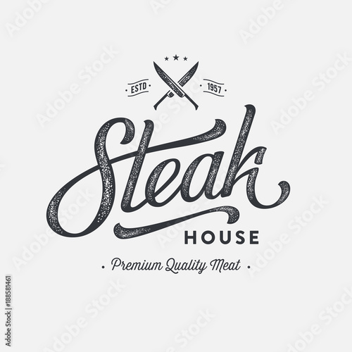 Steak Emblem gray