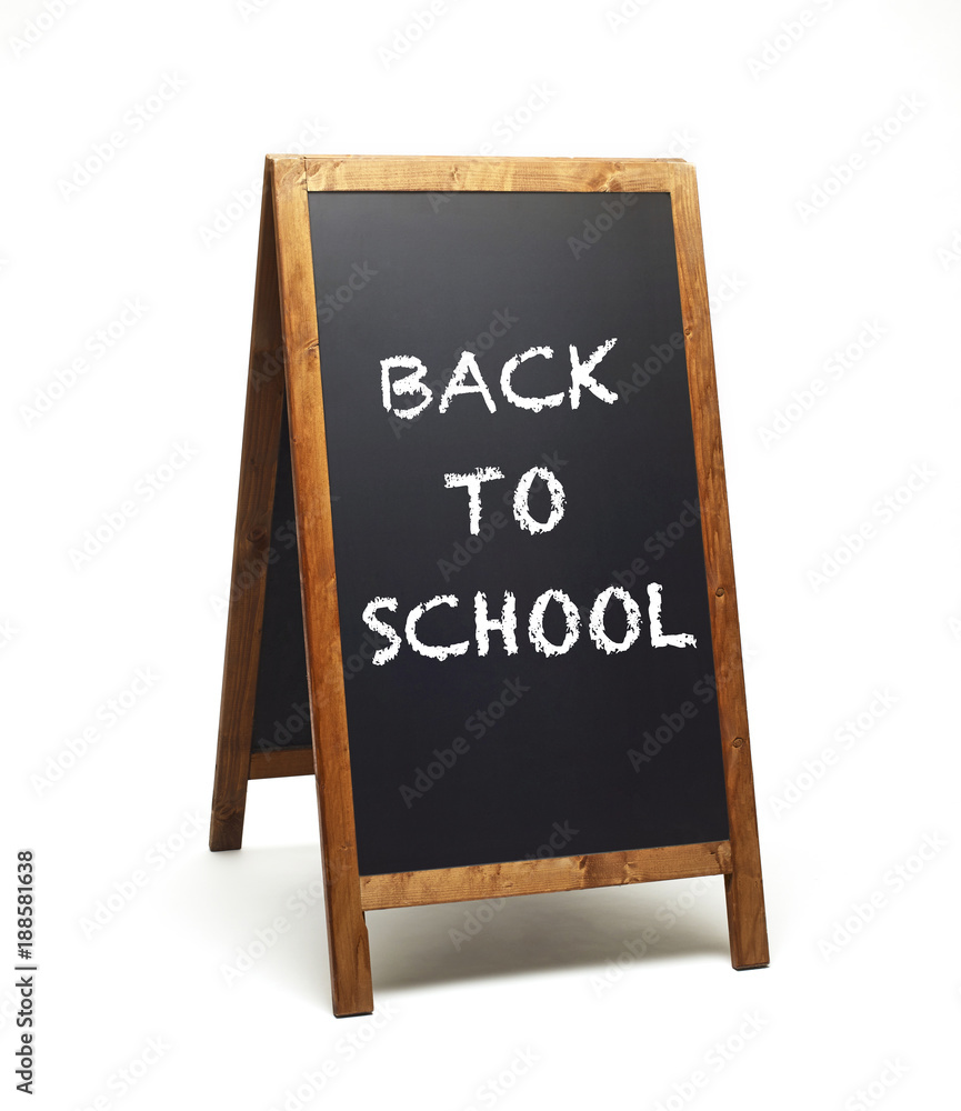 Fototapeta premium back to school on the chalkboard