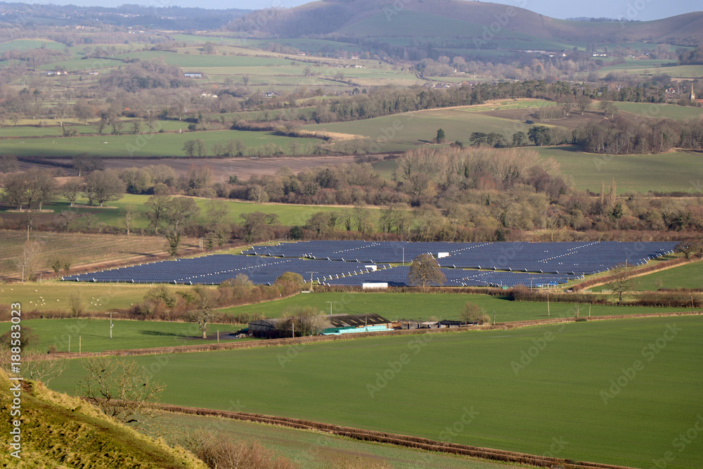 Solar Farm in Countryside