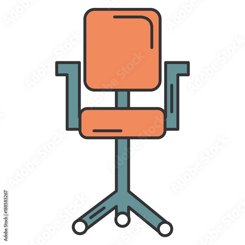 office chair isolated icon vector illustration design © Gstudio