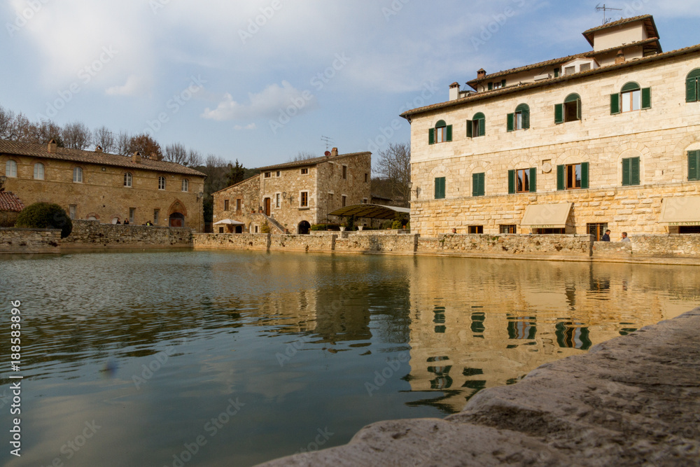 Thermal Water Pool In Bagno Vignoni