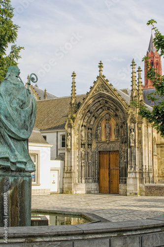 Basilica and bronze statue