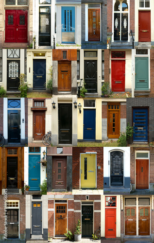 Colorful doors in London