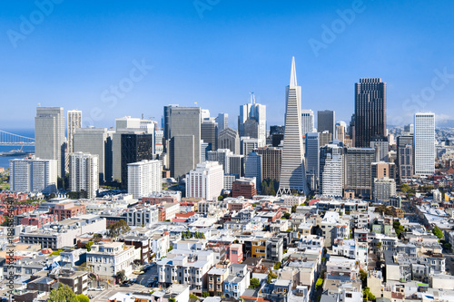 San Francisco Stadtzentrum und Skyline  Kalifornien  USA