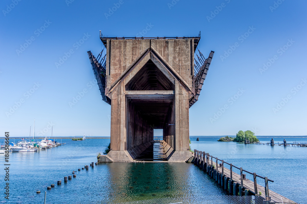 Historical Lower Harbor Ore Dock in Marquette Michigan