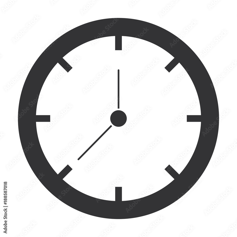 time clock isolated icon vector illustration design time clock isolated icon vector illustration design