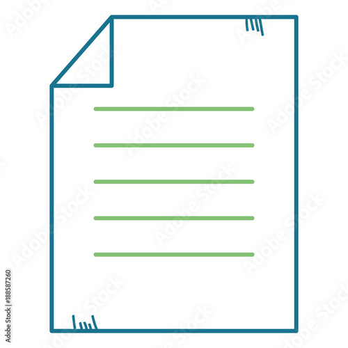 paper document isolated icon vector illustration design