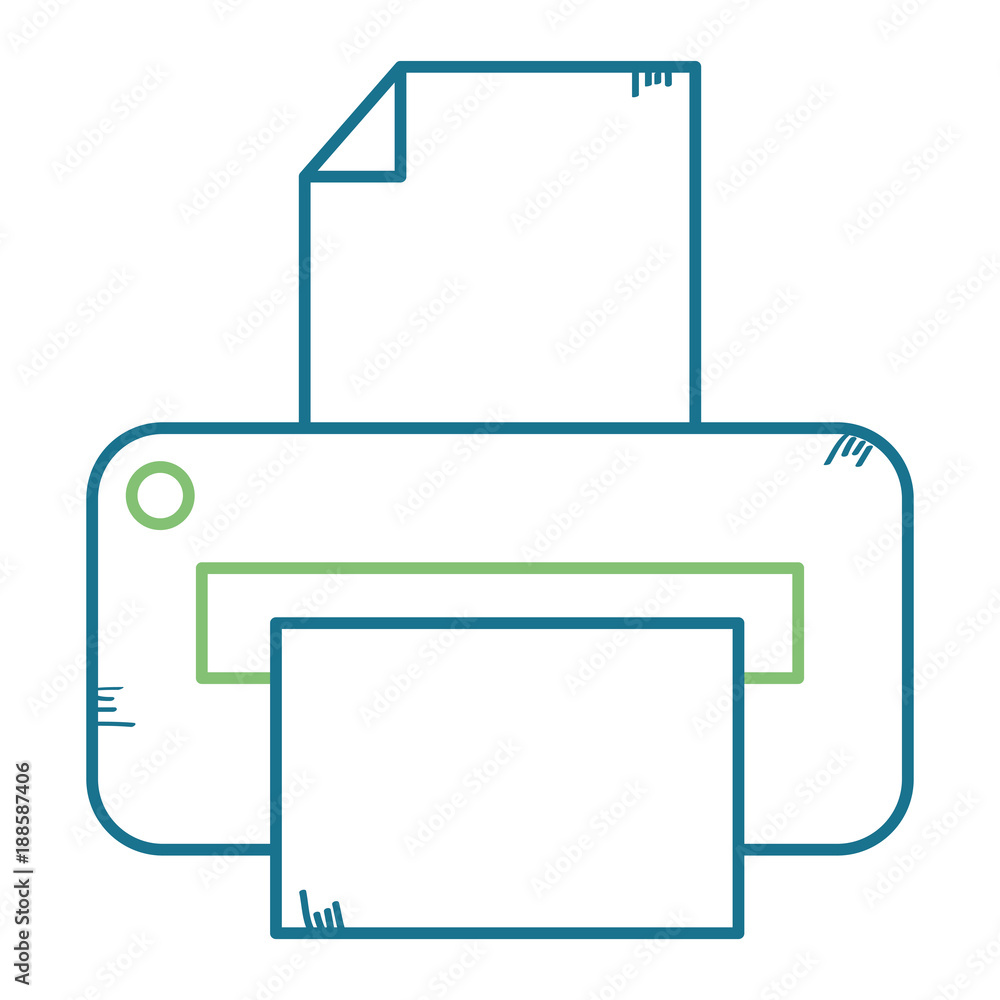 printer hardware isolated icon vector illustration design printer hardware isolated icon vector illustration design