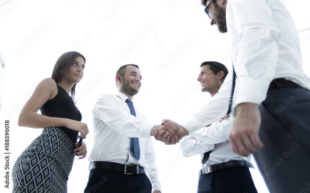 handshake business partners.the business concept. handshake business partners.the business concept.