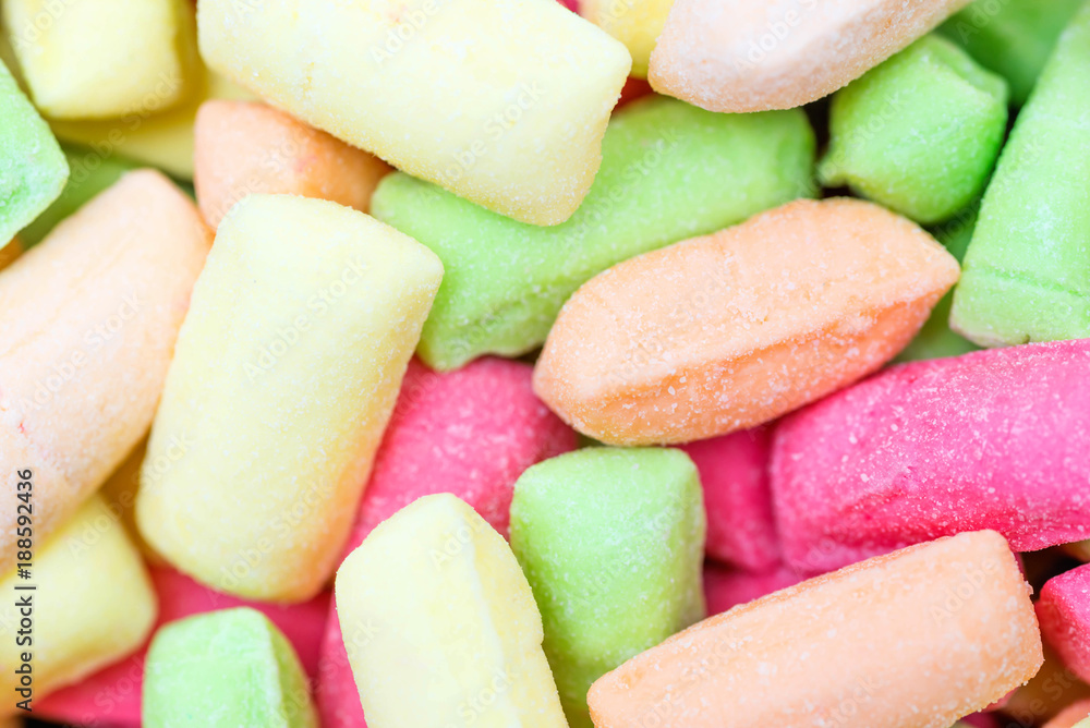 Background of colored candies Background of colored candies