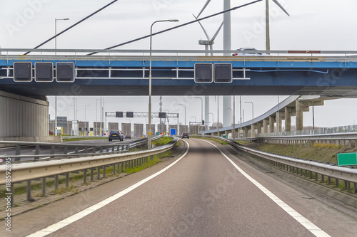 highway scenery in the Netherlands