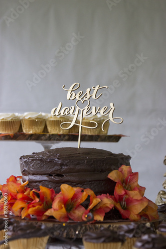 best day ever cake topper