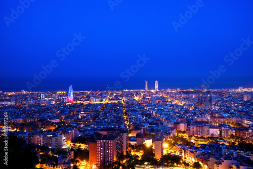 Barcelona skyline  Spain