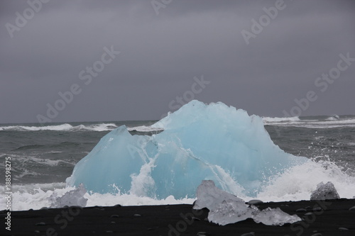 Ice block in the sea