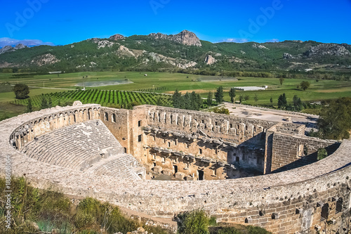 Ruins of Aspendos theatre photo