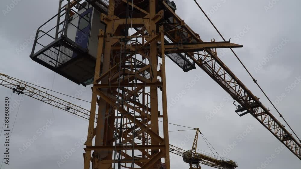crane at a construction site crane at a construction site