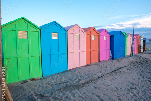 colorful beach cabin © Denis