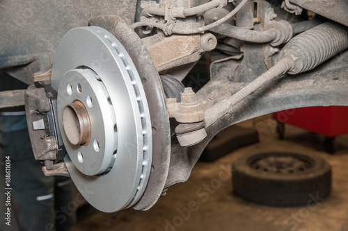 brake disc / replacement of the brake disc at an authorized service center