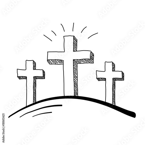 Three Crosses Doodle