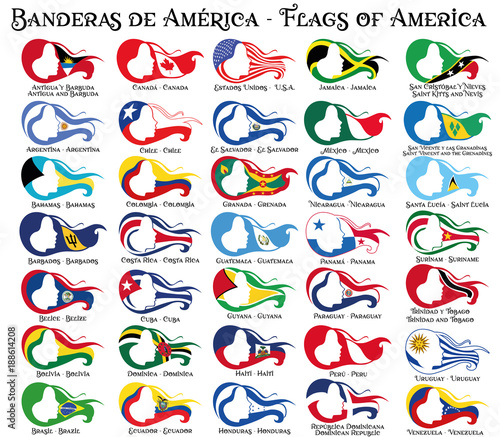 america banderas mujer