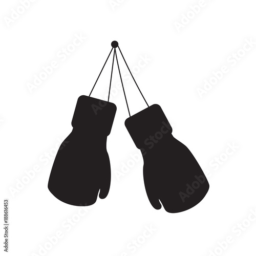 boxing gloves icon- vector illustration © chrupka
